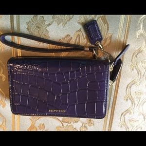 Coach Madison Double Zip Around Wallet Wristlet